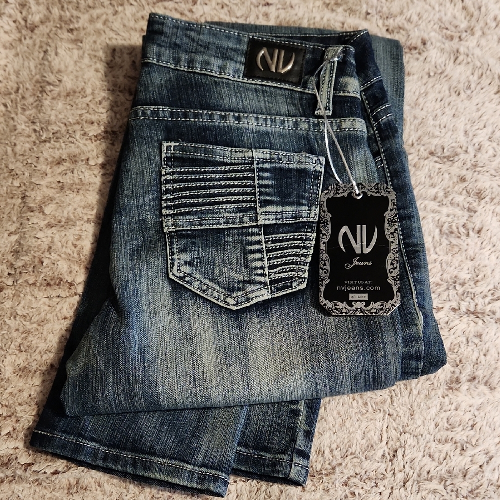 NV Jeans Blue Denim Size 11. Plz Go By The Measurments Please